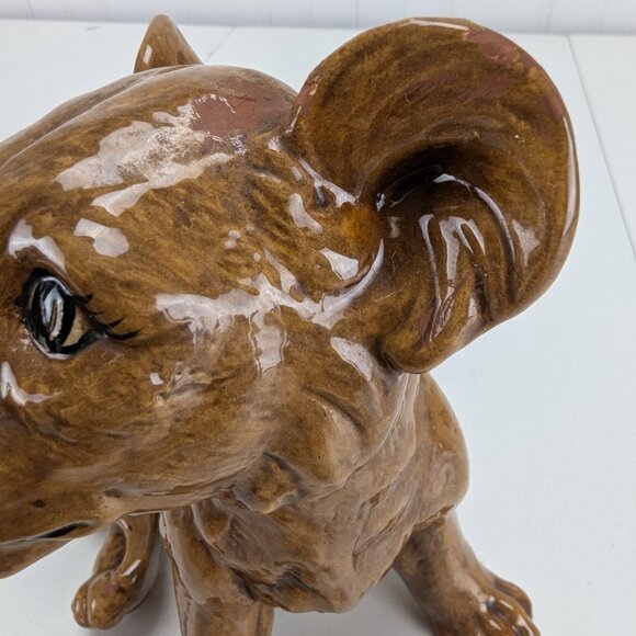 Vintage Lion Cubs Ceramic Figurines Set of 2 Brown Kathy 1981 Home Decor - Picture 14 of 14